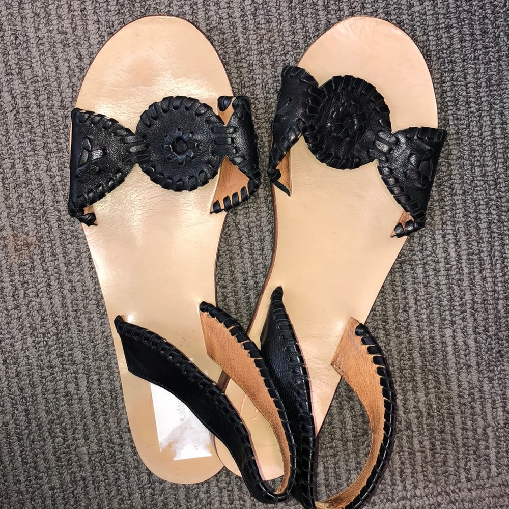 Jack Rogers Black Sandals